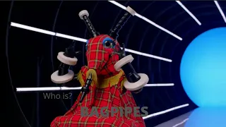 The reveal of Bagpipes by The Masked Singer UK