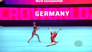 Germany (GER) - 2022 Acrobatic Worlds, Baku (AZE) - Balance Qualification  Women's Pair