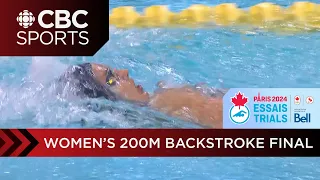 Kylie Masse and Regan Rathwell qualify for Paris 2024 in 200m backstroke at swimming trials