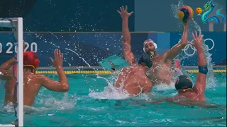 Water polo Croatia - Montenegro Tokyo 2020 Highlights