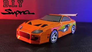 DIY Toyota Supra Paul Walkers car | Paper craft | Malayalam |