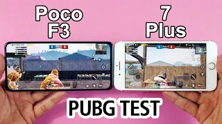 Poco F3 vs iPhone 7 Plus PUBG MOBILE TEST -  Which is Best For PUBG in 2021?🔥
