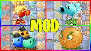 Plants vs Zombies 2 Epic HACK - Totally Different Firepeashooter Snowpea Bowling Bulb & Citron