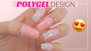 BEAUTIFUL Polygel Nails Tutorial! + Jiasheng Polygel and Subay E-File Review