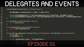 [C#] Delegates and Events (E01: delegates)