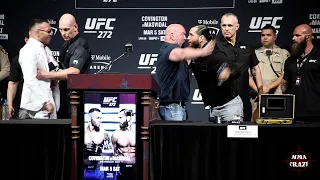 Colby Covington & Jorge Masvidal almost FIGHT at UFC 272 Press Conference