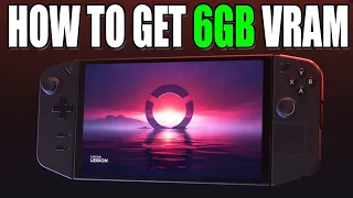 How To Install New BIOS On Lenovo Legion GO | 6GB VRAM - Quick Guide