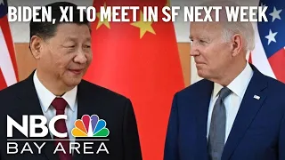 Biden and Xi will meet Wednesday on APEC sideline in SF