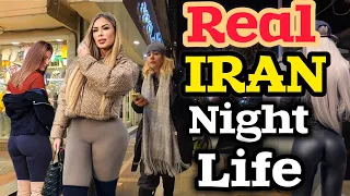 Tehran City NightLife 🇮🇷 Night Walk In Luxury Neighborhood | IRAN ایران