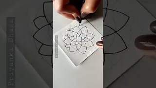 mini mandala pattern #simplepainting #shorts #drawing #mandalaart #patterns #freehanddesigns