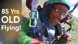 85 Year OLD Uncle Paragliding in Lahaul Spiti #paragliding