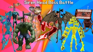 Siren Head Boss Battle Best Monster Battle | Siren Head level up boss