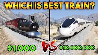 GTA 5 ONLINE : CHEAPEST TRAIN VS MOST EXPENSIVE TRAIN (WHICH IS BEST?)