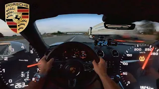 0-285 km/h | Porsche 718 Boxster  | TOP SPEED and Acceleration TEST✔