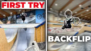 SCHAFF ich meinen ERSTEN BACKFLIP am Bike ?! - MTB Progress