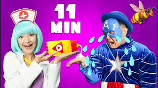 The Boo Boo Superheroes  + MORE | Tigi Boo Kids Songs