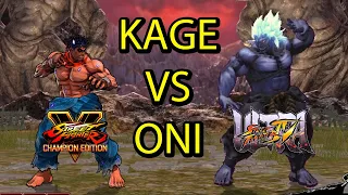 Street Fighter Dream Match - Kage vs Oni (SFV vs SF4)