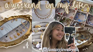 a weekend in my life as a small jewelry business owner!