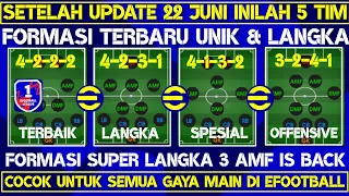 INILAH 5 FORMASI TERBARU UNIK & SUPER LANGKA DI EFOOTBALL 2023 SETELAH UPDATE 22 JUNI 2023