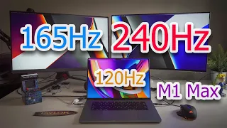 Gaming At 240Hz On The M1 Max | Mac OS Monterey | 16” MBP