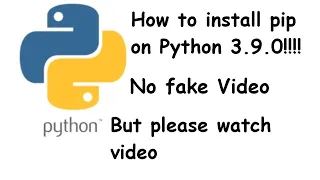 How to install pip in Python 3.9