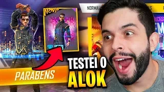 PARECE COMIGO?! 🙊 TESTEI O ALOK NÍVEL MÁXIMO NO FREE FIRE!!