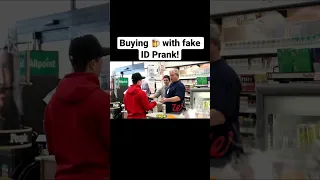 BUYING 🍺 WITH FAKE ID PRANK! (Daawave) #shorts