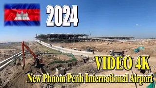 Update Video 4K in Phnom Penh🇰🇭 International Airport / Completed in 2024 | Research By - Cambank