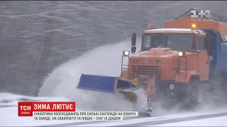 Синоптики повідомили про сильні снігопади в декількох областях України