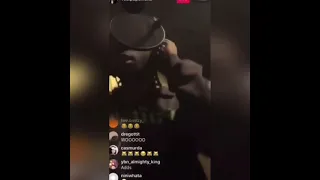 Pop Smoke making a song on ig live