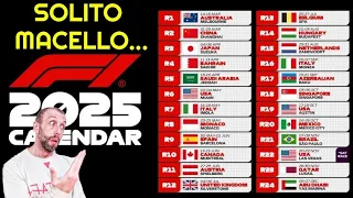 REACTION AL CALENDARIO DI F1 2025 💥