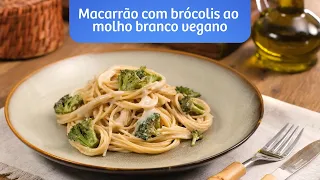 Receita de Macarrão com brócolis ao molho branco vegano