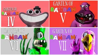 All Trailer Comparison: Garten Of Banban Chapter 7 Vs Chapter 6 Vs Chapter 5 Vs Chaptar 4