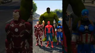 Gta 5 Avengers | Spider man Fight Against Shark gang 😱#shorts