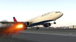 Bursting Into Flames Immediately After Takeoff | Delta Air Lines Flight 17 (With Real Audio)