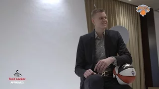 All-Star Behind The Scenes Media Circuit With Kristaps Porzingis presented by Foot Locker