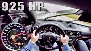 Mercedes E63 AMG Coupe 925 HP GAD 5.8 V8 BiTurbo POV Autobahn DRIVE by AutoTopNL