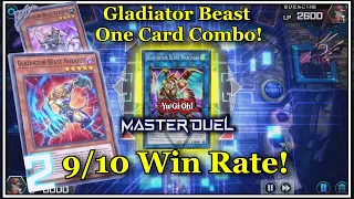 (Win Streak 7) Gladiator Beast Noxious & One Card Gladiator Combo | Yu-Gi-Oh! Master Duels