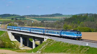 Vlaky na trati 220 (úsek Heřmaničky - Dynín) - 9.5.2023 / Trains in the Czech Republic