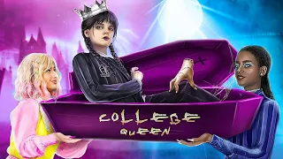 Mercredi Addams Est Devenue La Reine De L'Université ! Comment Devenir Mercredi !