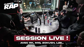 SESSION FREESTYLE avec RK, MIG, Zokush, L2B, Saamou & AMIN ! #PlanèteRap