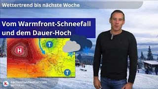 Warmfront-Schnee und das ewige Hoch