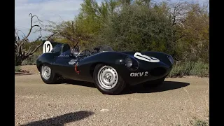 Ride in a REAL Le Mans 1954 Jaguar D Type Factory Team Race Car on My Car Story with Lou Costabile