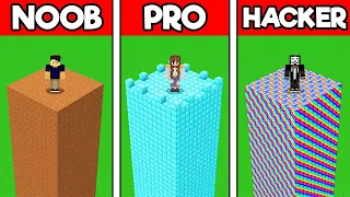 NOOB vs PRO vs HACKER de TORRE SEGURA no MINECRAFT!