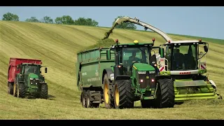 Senáže lucerky 2023 / Claas Jaguar, Case, JCB, John Deere / HD