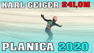 Karl Geiger springt mit 241,0m in Führung bei Skiflug-WM in Planica - Durchgang 1