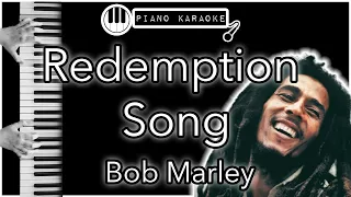 Redemption Song - Bob Marley - Piano Karaoke Instrumental