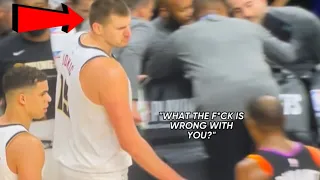 *UNSEEN* Kevin Durant Checks On Nikola Jokic After Saying That The “Suns Owner Flopped”👀