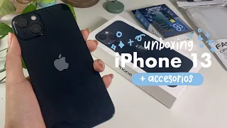 aesthetic iPhone 13 unboxing 🍃 | accesorios