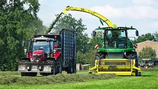 Grass Silage | John Deere 8300i + Massey Ferguson | W. Ploeg | 2023